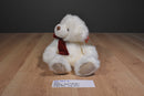 Russ Bears From The Past Ribbons White Bear Beanbag Plush