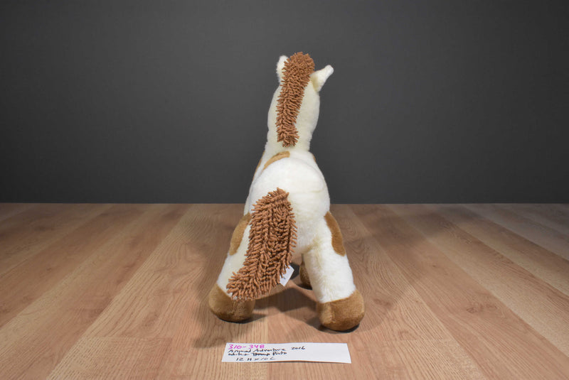 Animal Adventure White Brown Pinto Horse 2016 Plush