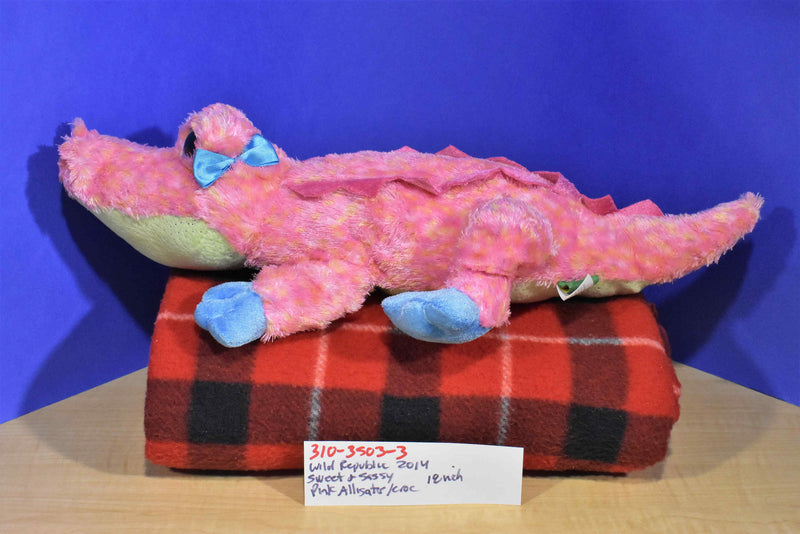 Wild Republic Sweet and Sassy Alligator Crocodile 2014 Beanbag Plush