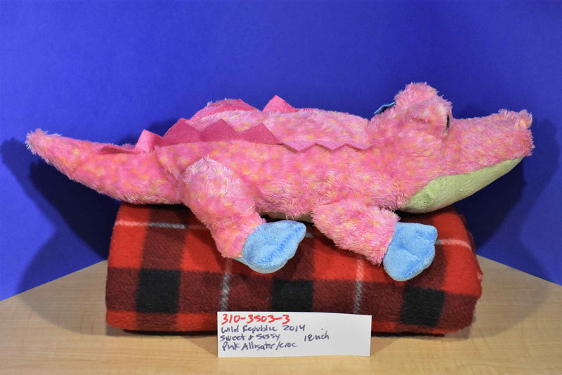 Wild Republic Sweet and Sassy Alligator Crocodile 2014 Beanbag Plush
