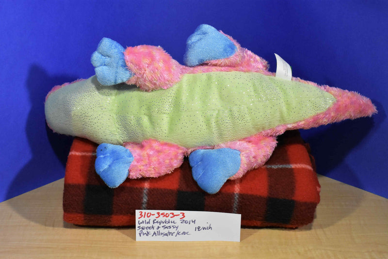 Wild Republic Sweet and Sassy Alligator Crocodile 2014 Beanbag Plush