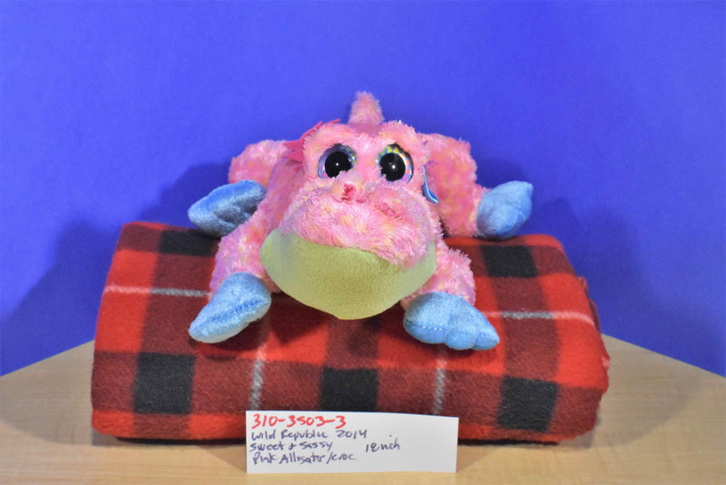 Wild Republic Sweet and Sassy Alligator Crocodile 2014 Beanbag Plush