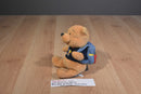 Disney Paris Pooh With Backpack 2002 Beanbag Plush