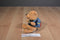Disney Paris Pooh With Backpack 2002 Beanbag Plush