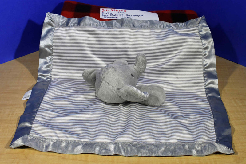 Circo Grey and White Striped Elephant 2016 Security Blanket