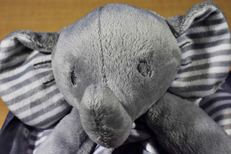 Circo Grey and White Striped Elephant 2016 Security Blanket