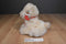 Best Made Beige Fuzzy Puppy Dog Plush With Red Bow