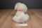 Best Made Beige Fuzzy Puppy Dog Plush With Red Bow