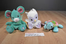 Enesco Precious Moments Tender Tails Mouse, Owl, Turtle Beanbag Plush