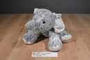 Babies R Us Grey and Beige Elephant Beanbag Plush