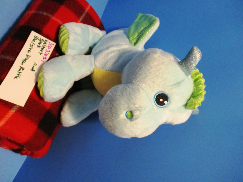 Spark Create Imagine Blue Green Dragon Rattle Plush