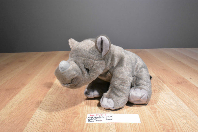 Wild Republic Grey White Rhino Calf 2014 Beanbag Plush