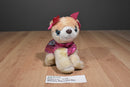 Poochie and Co. Tan Pomeranian Pink Sequins 2014 Plush Bag Purse