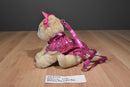 Poochie and Co. Tan Pomeranian Pink Sequins 2014 Plush Bag Purse