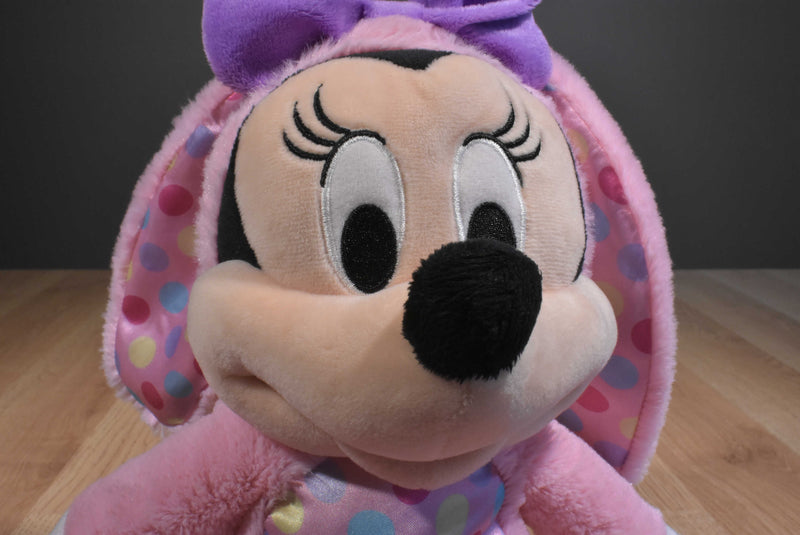 Disney Minnie Mouse in Pink Bunny Rabbit Costume Plush