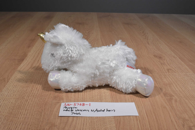 Aurora Mini White Unicorn With Gold Horn 2019 Beanbag Plush