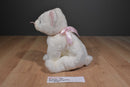 Ty Buddy Flip White Cat With Blue Eyes and Pink Bow Beanbag Plush