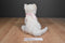 Ty Buddy Flip White Cat With Blue Eyes and Pink Bow Beanbag Plush
