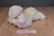 Animal Alley White Poodle with Pink Ears and Bows 2000 Beanbag Plush