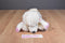 Animal Alley White Poodle with Pink Ears and Bows 2000 Beanbag Plush