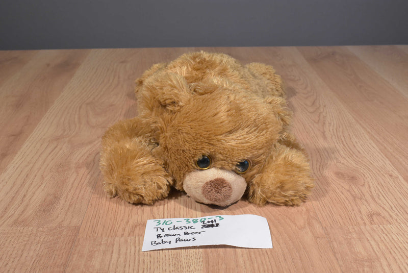 Ty Classic Baby Paws Brown 2011 Beanbag Plush
