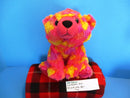 Wild Republic Pink Purple Yellow Bear 2015 Plush