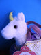 Aurora Fancy Pals White Unicorn in Bag Carrier Purse Plush
