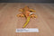 Rainforest Cafe Orange and Gold Gecko Lizard Beanbag Plush