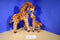 Aurora Mom Giraffe And Baby Calf plush