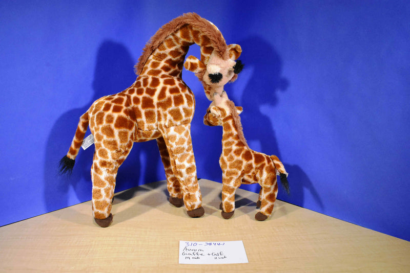 Aurora Mom Giraffe And Baby Calf plush