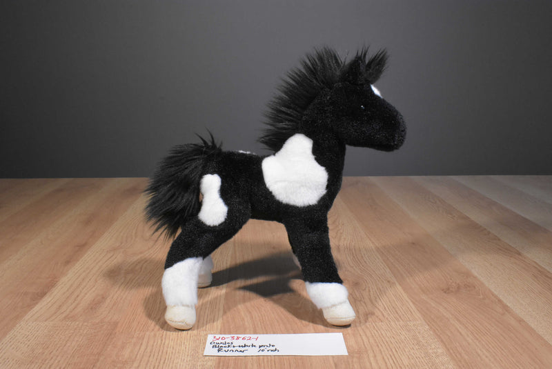 Douglas Runner the Black and White Pinto Horse Pony Plush