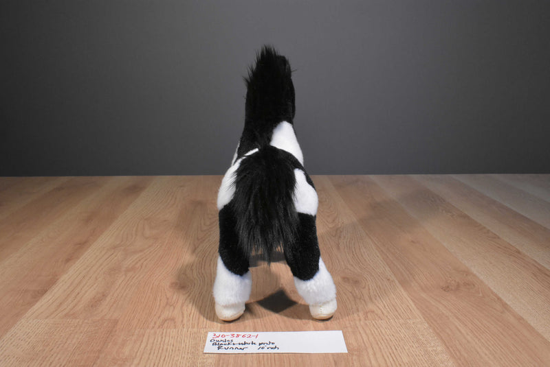 Douglas Runner the Black and White Pinto Horse Pony Plush