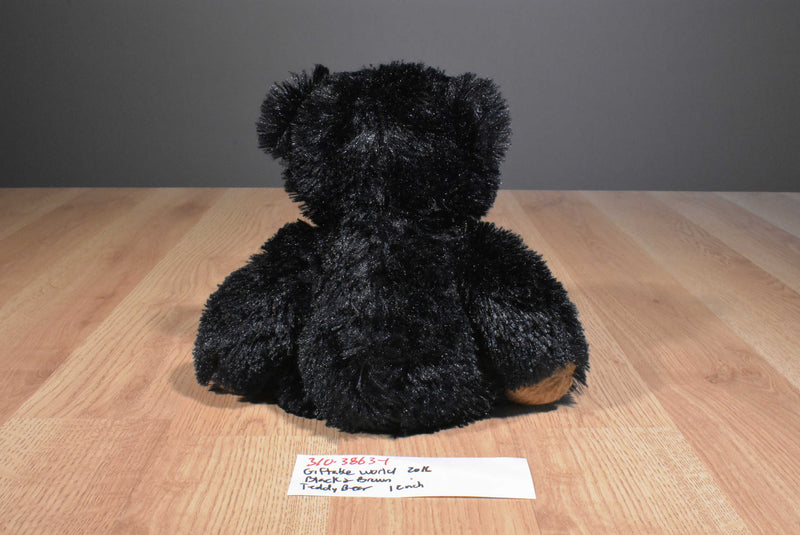 Giftable World Black and Brown Teddy Bear 2016 Beanbag Plush