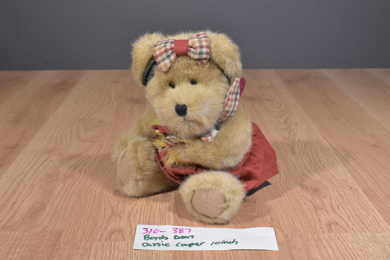 Boyd's Cassie Cooper Tan Teddy Bear With Chicken 2004 Beanbag Plush