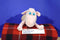 Curto Toys Serta 75th Anniversary Breast Cancer Research Pink Sheep 2000 Beanbag Plush