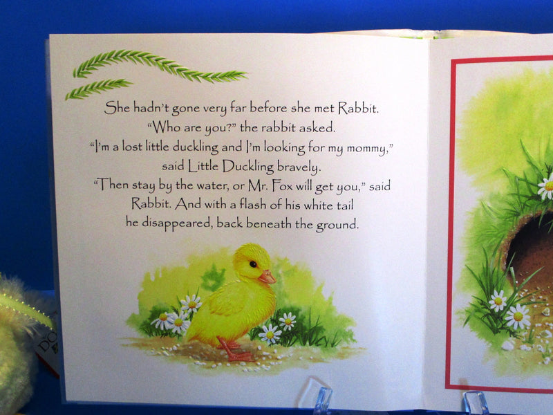 Douglas Quacker Yellow Duckling Plush and Embossed Book