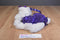 Poochie and Co. Westie Purple Sequins Plush Bag Purse