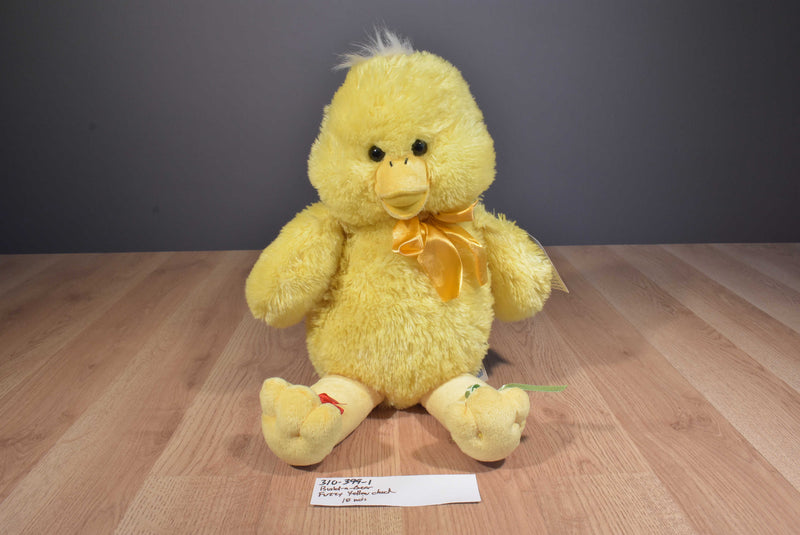 Build-A-Bear Fuzzy Chick with Bows Plush