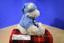 Sunkid White Teddy Bear Blue Sweater Hat Scarf Plush