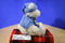 Sunkid White Teddy Bear Blue Sweater Hat Scarf Plush