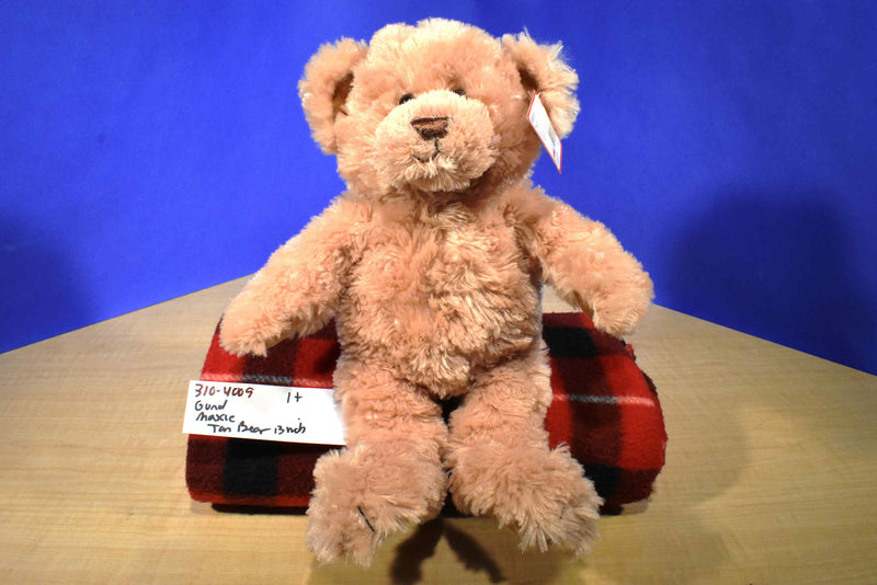 Gund Maxie Tan Teddy Bear Beanbag Plush