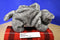 Plushies Grey and White Cat Plush Bag Purse