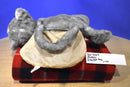 Plushies Grey and White Cat Plush Bag Purse