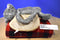 Plushies Grey and White Cat Plush Bag Purse