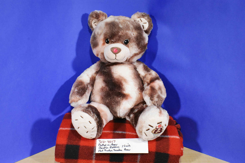 Build-A-Bear Baskin Robins Hot Fudge Sundae Teddy Bear Plush