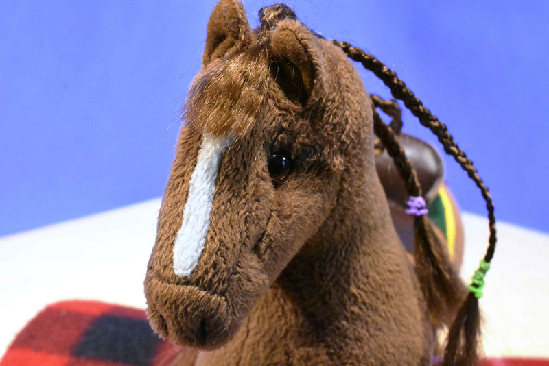 Only Hearts Club Coco Brown  Horse with Braids Poseable Plush