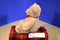 Gund Tan Teddy Bear With Red Bow Beanbag Plush