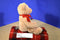 Gund Tan Teddy Bear With Red Bow Beanbag Plush