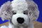 Hugfun White and Grey Puppy Dog Plush
