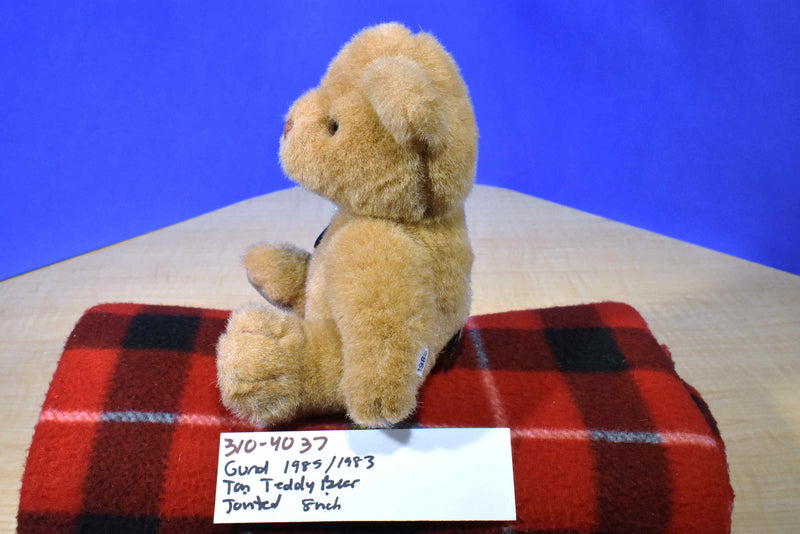 Gund Tan Teddy Bear 1985 Jointed Plush